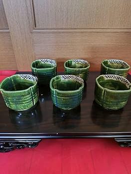 Amazon.co.jp: 北大路魯山人 東大寺清水公照箱書 織部焼 向附六客共箱